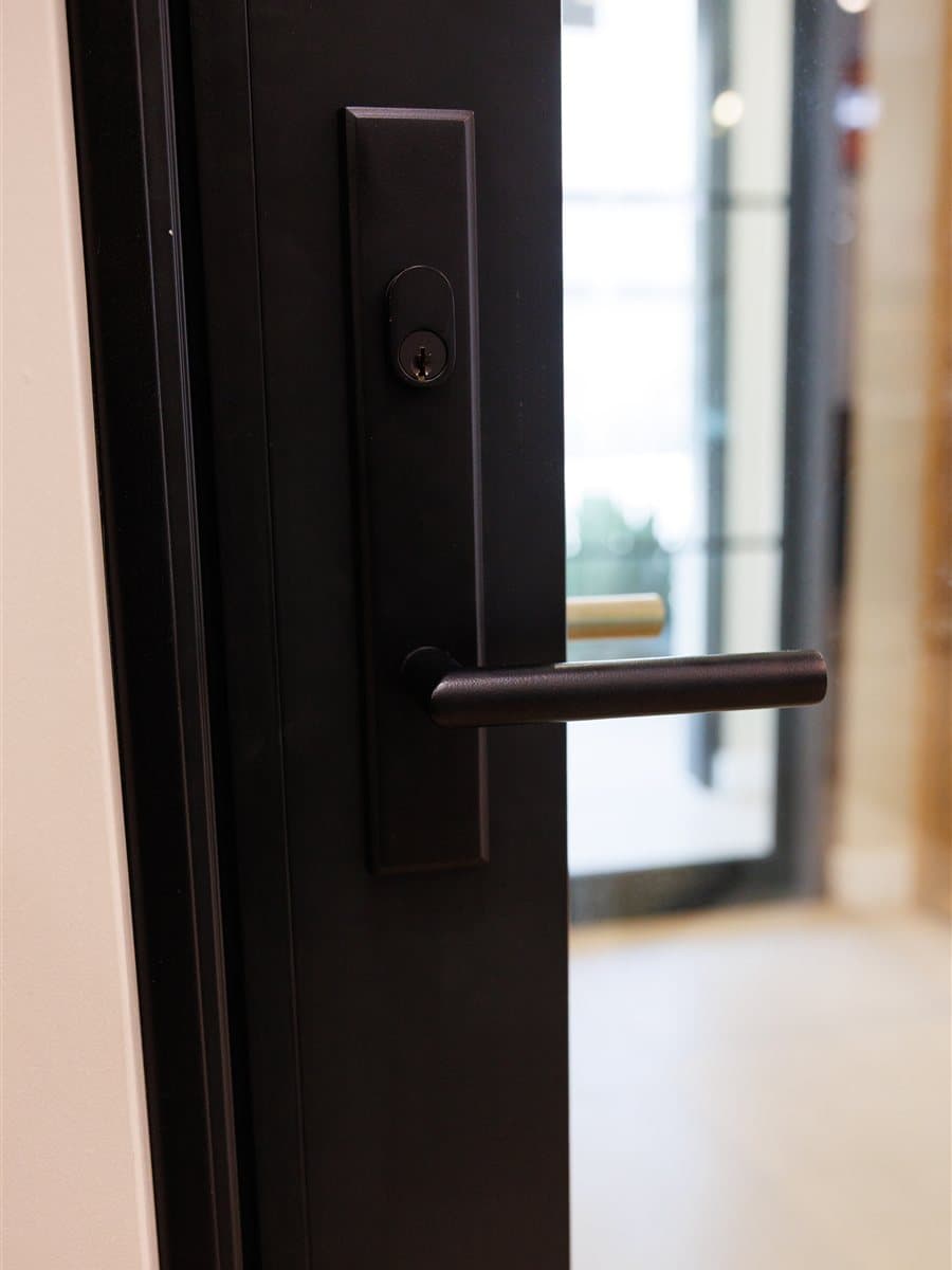 Architectural door hardware detail