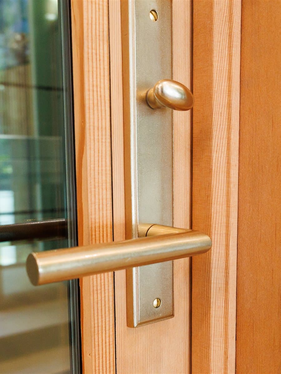 Architectural door hardware detail