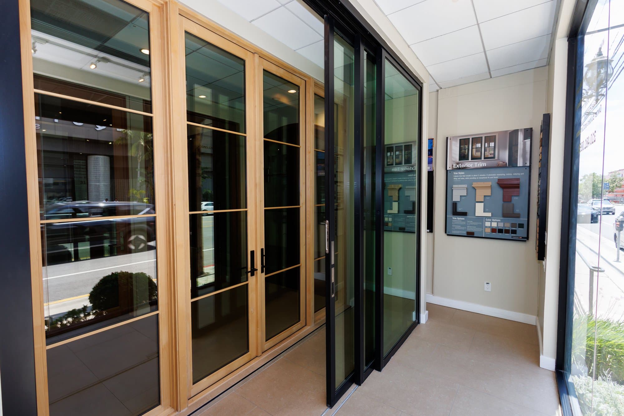 Andersen Windows on display in the HDR Windows showroom