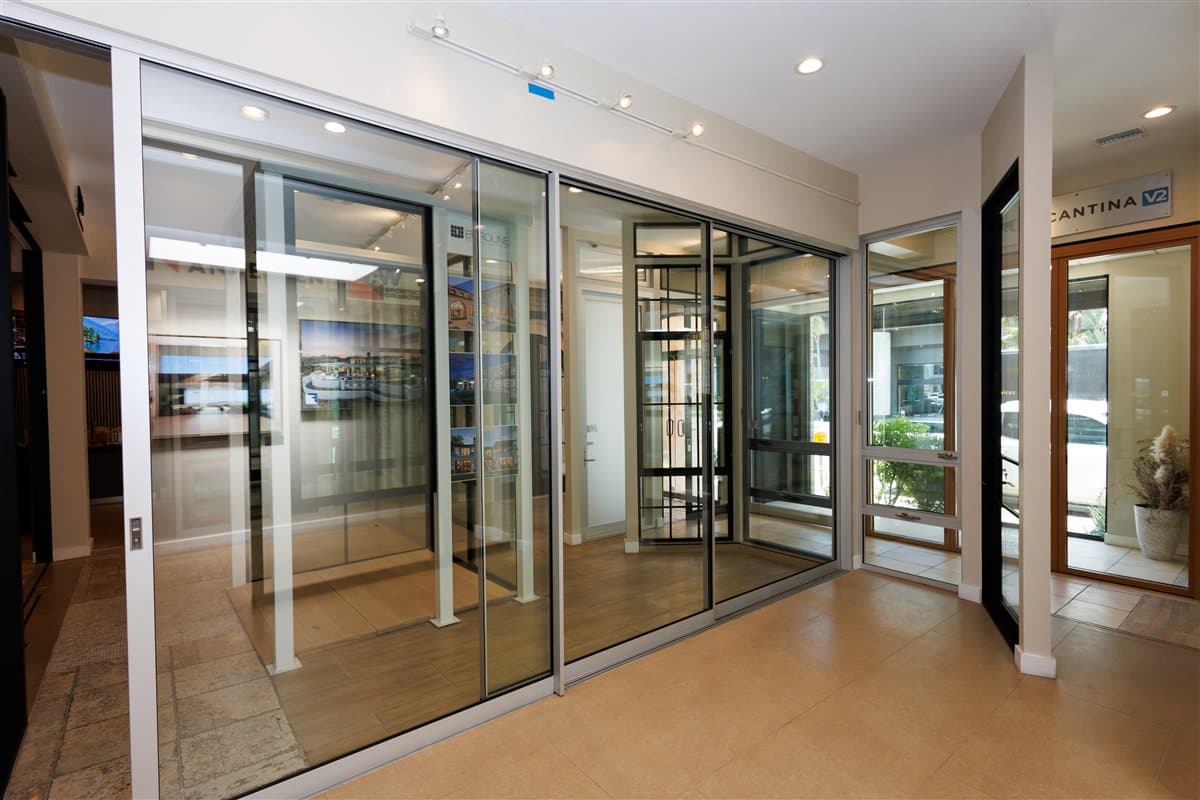 Fleetwood window and door systems on display at HDR Windows showroom