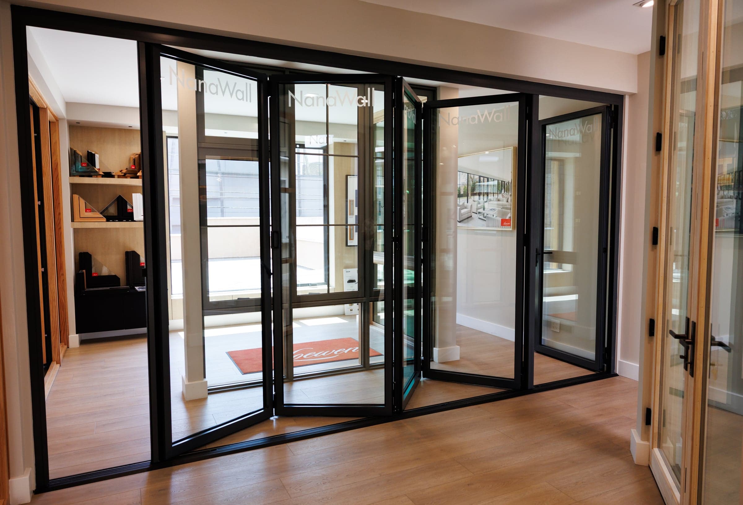 NanaWall opening glass wall systems on display at HDR Windows showroom